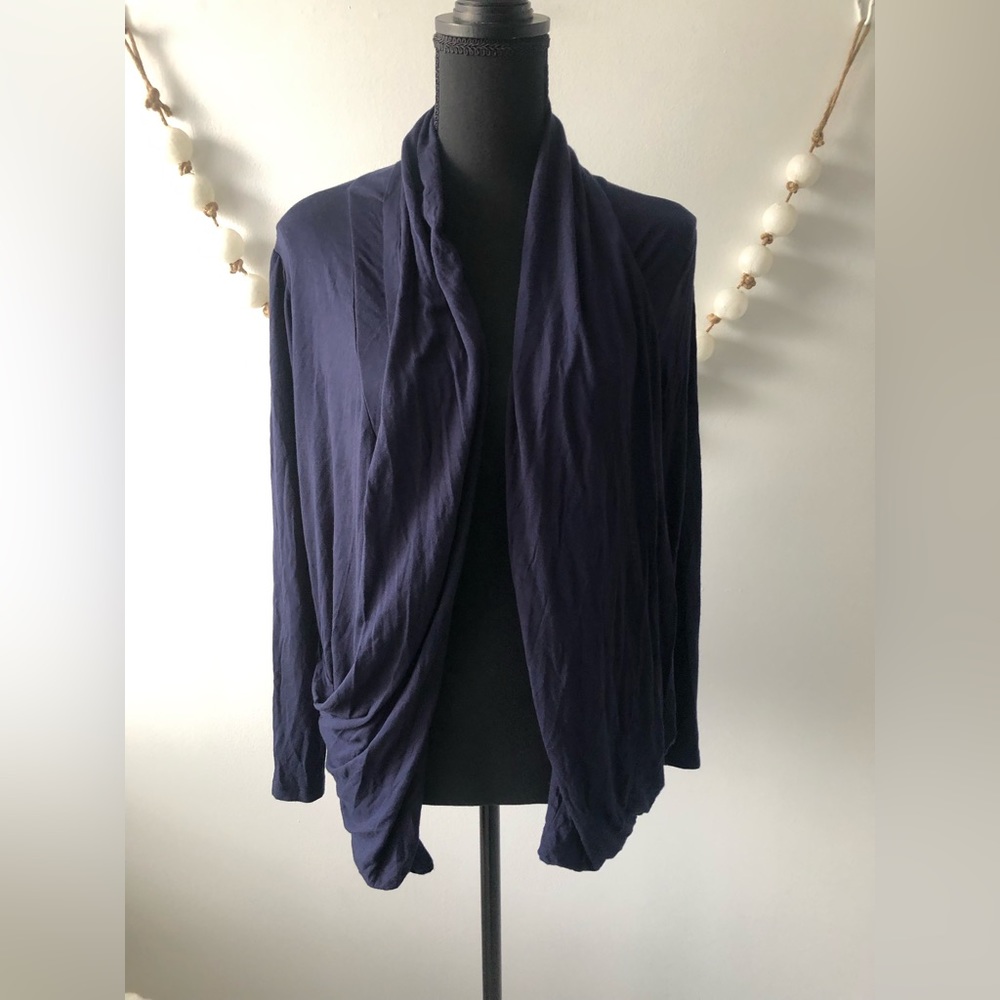 Pretty Young Thing Open Front Navy Blue Cardigan (READ SIZE DESCRIPTION)